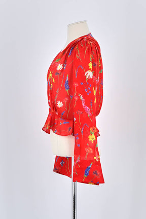 T-shirt The Kooples Rouge en Polyester