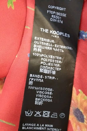 T-shirt The Kooples Rouge en Polyester