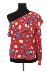 T-shirt The Kooples Rouge en Viscose, taille S - Seconde Main