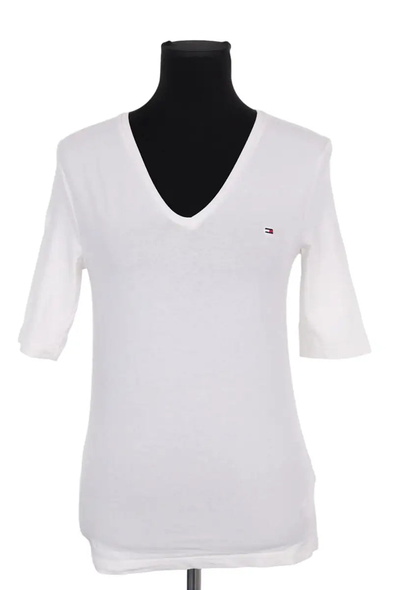 T-shirt Tommy Hilfiger Blanc en Coton, taille S - Seconde Main