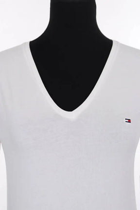 T-shirt Tommy Hilfiger Blanc en Coton