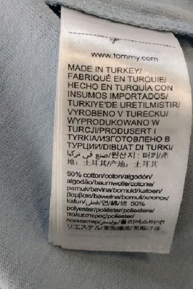 T-shirt Tommy Hilfiger Bleu en Coton