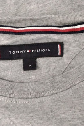 T-shirt Tommy Hilfiger Gris en Coton