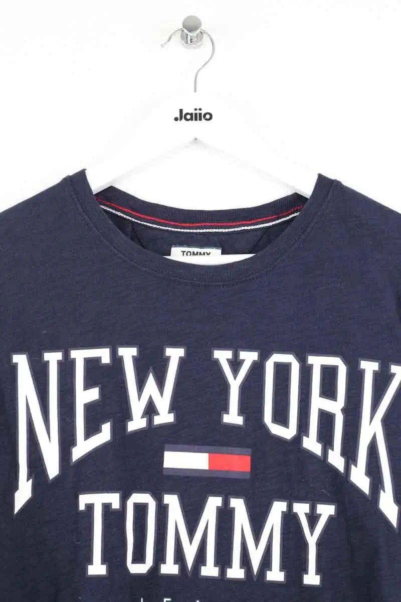 T-shirt Tommy Hilfiger Marine en Coton