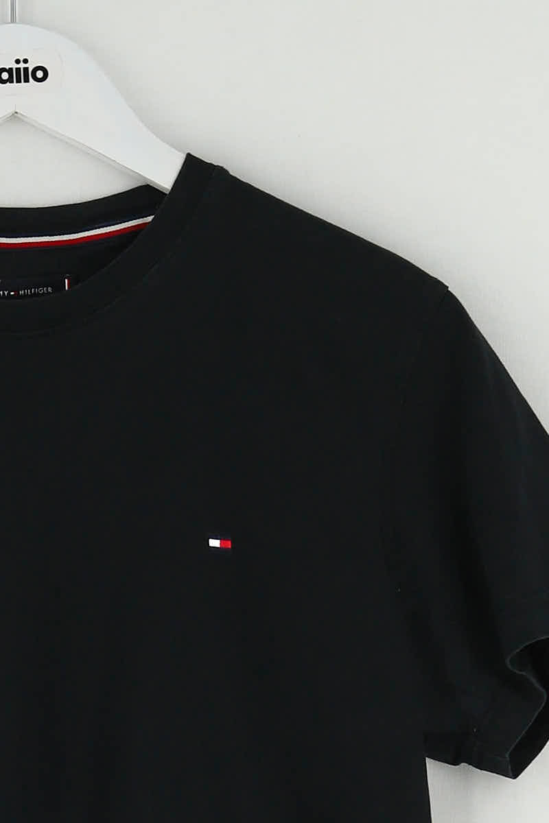 T-shirt Tommy Hilfiger Noir en Coton