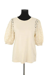 T-shirt Vanessa Bruno Beige en Coton, taille S - Seconde Main