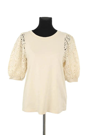 T-shirt Vanessa Bruno Beige en Coton, taille S - Seconde Main