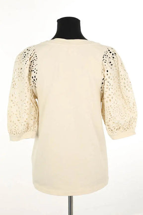T-shirt Vanessa Bruno Beige en Coton
