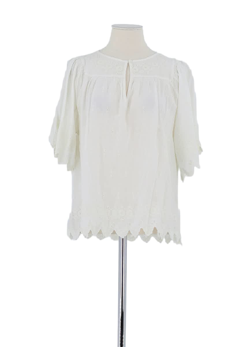 T-shirt Vanessa Bruno Blanc en Lin, taille L - Seconde Main