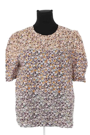 T-shirt Vanessa Bruno blouse mc 100 sanja Multicolore en Coton, taille L - Seconde Main
