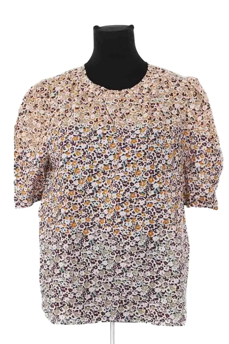T-shirt Vanessa Bruno blouse mc 100 sanja Multicolore en Coton, taille L - Seconde Main