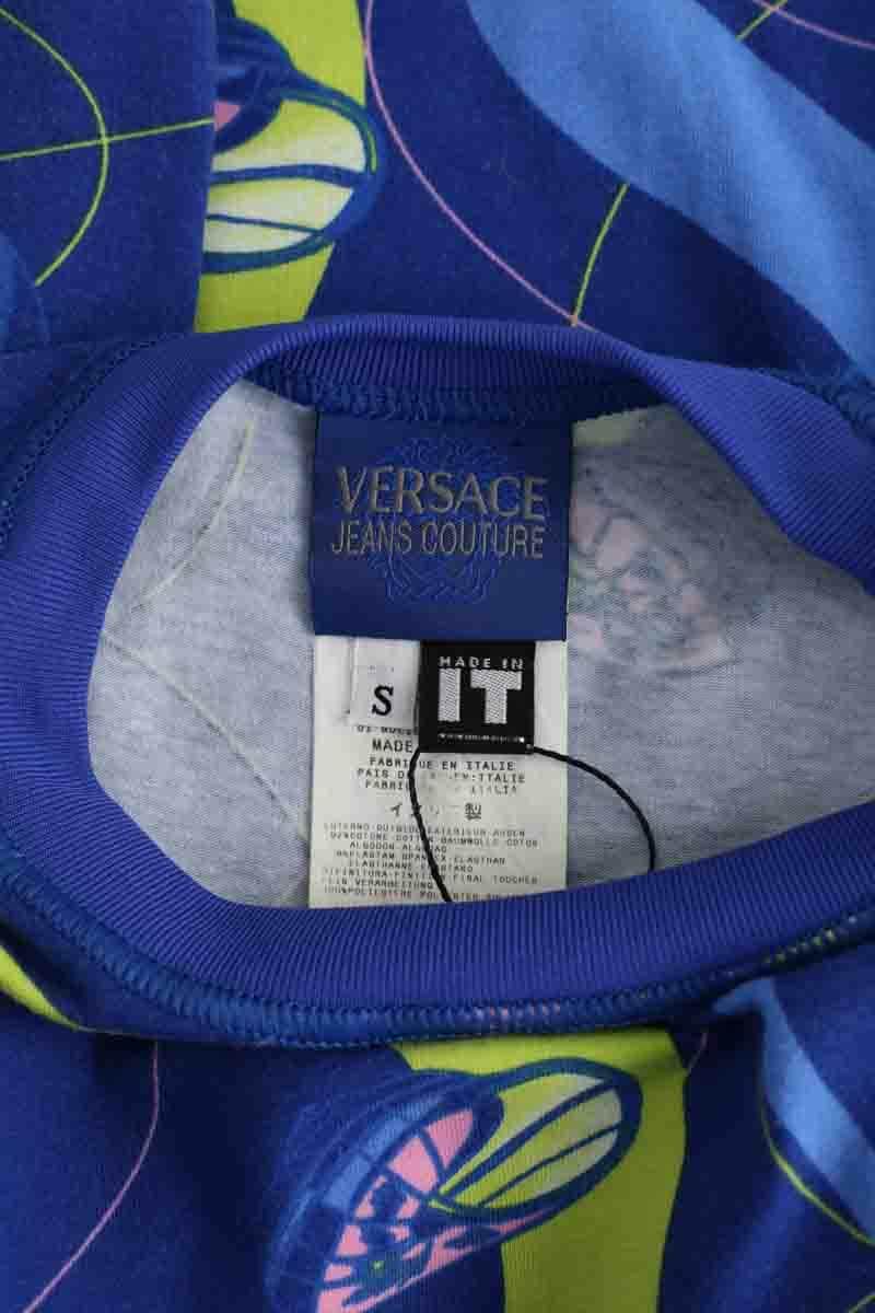 T-shirt Versace Bleu en Coton