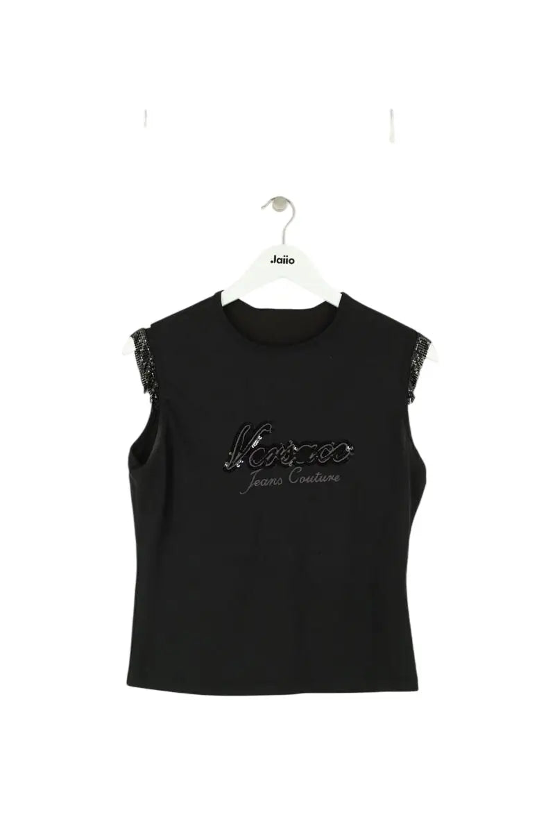 T-shirt Versace Noir en Synthétique, taille XL - Seconde Main