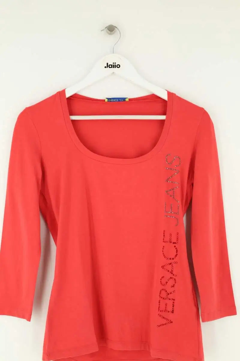 T-shirt Versace Rouge en Coton