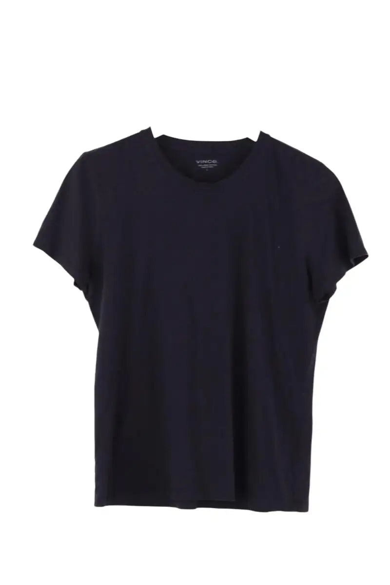 T-shirt Vince Noir en Coton, taille L - Seconde Main