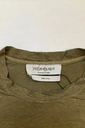 T-shirt Yves Saint Laurent Kaki en Coton