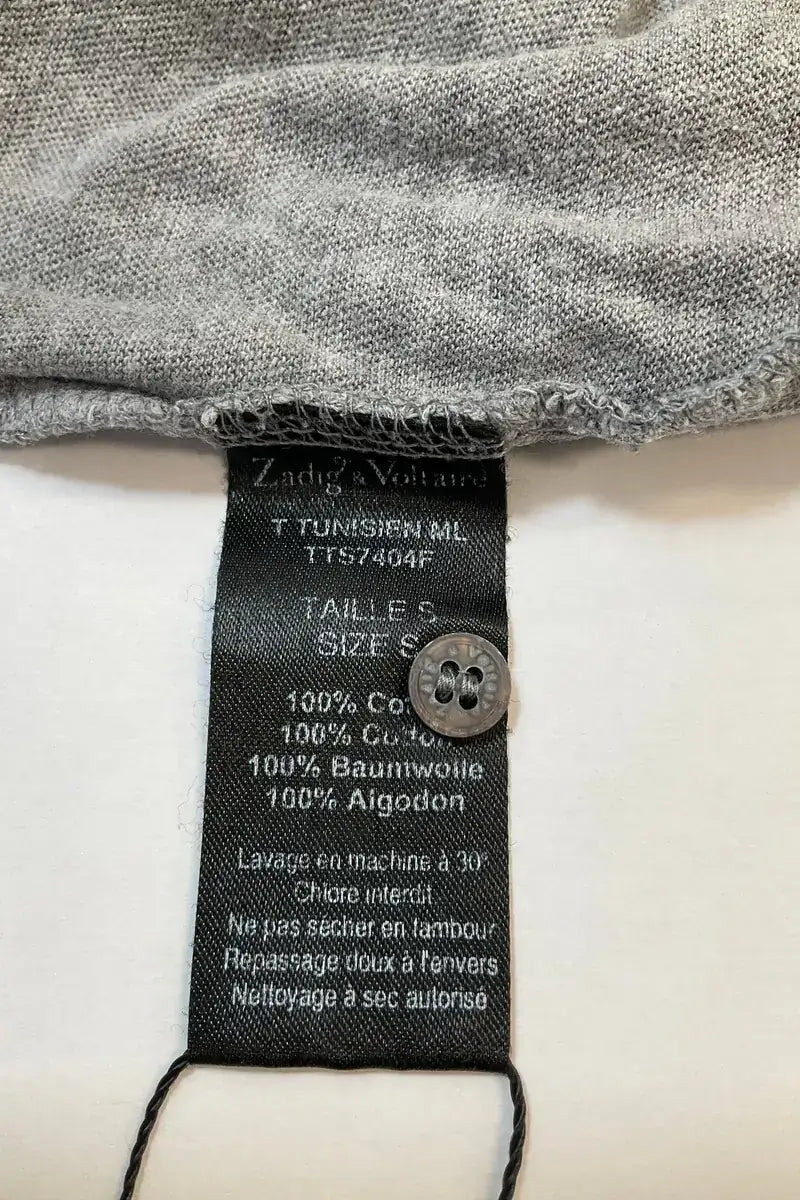 T-shirt Zadig & Voltaire Anthracite en Coton