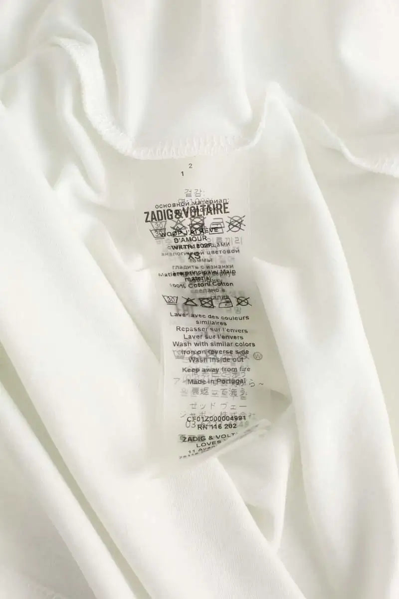 T-shirt Zadig & Voltaire Blanc en Coton