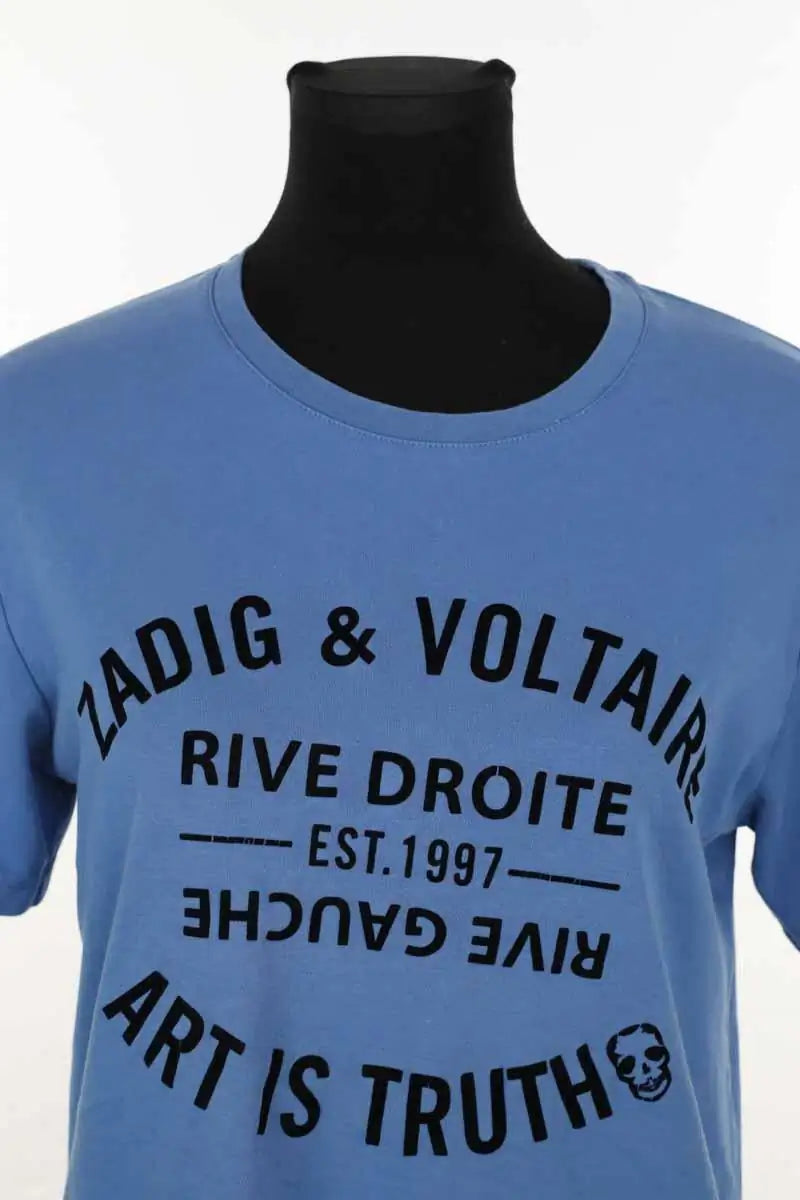 T-shirt Zadig & Voltaire Bleu en Coton