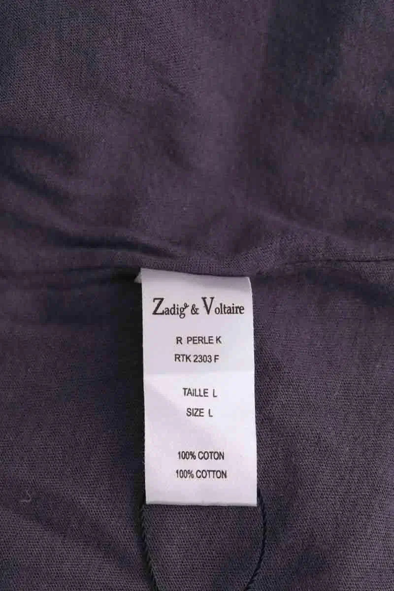 T-shirt Zadig & Voltaire Gris en Coton