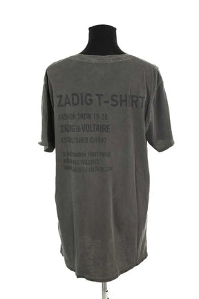 T-shirt Zadig & Voltaire Gris en Coton
