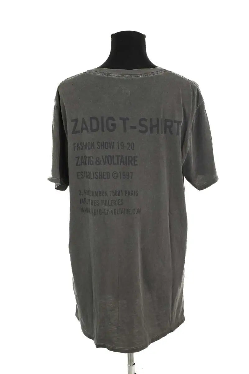 T-shirt Zadig & Voltaire Gris en Coton