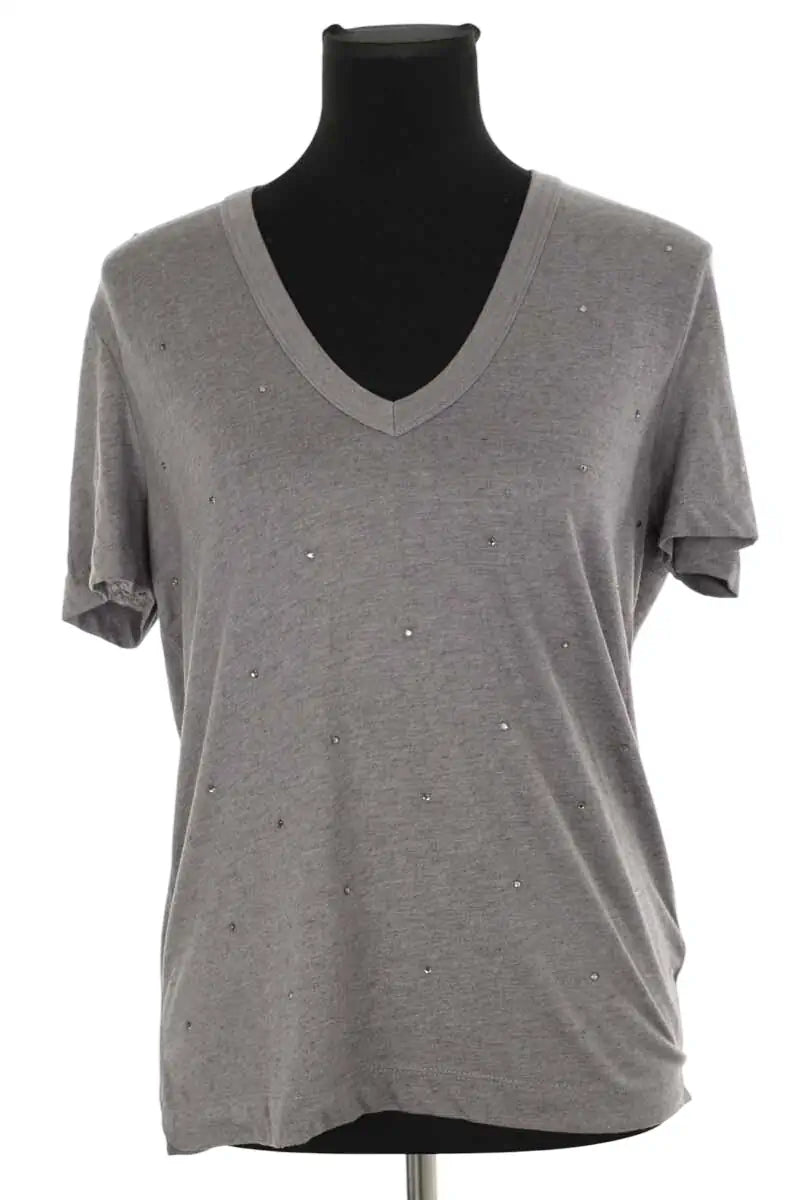 T-shirt Zadig & Voltaire Gris en Coton, taille XS - Seconde Main