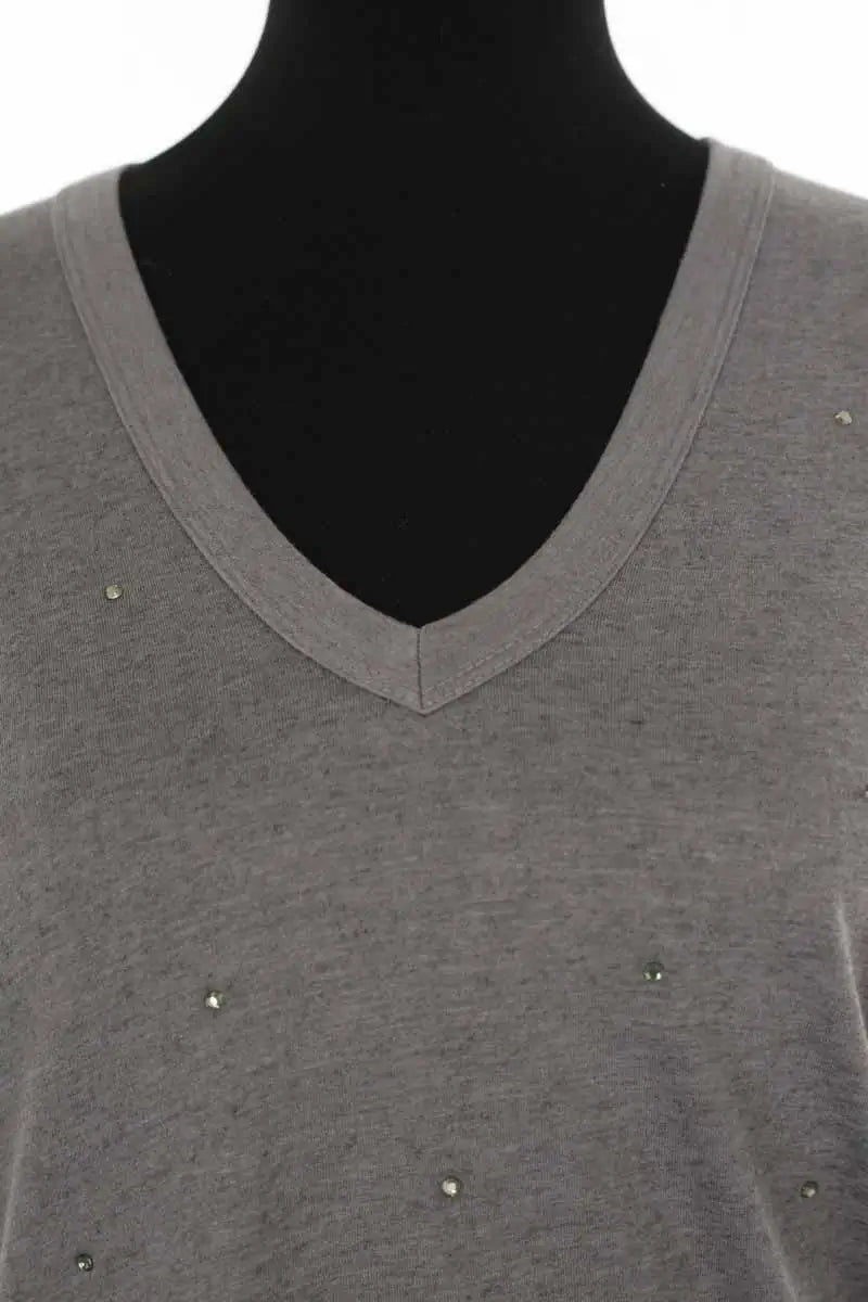 T-shirt Zadig & Voltaire Gris en Coton