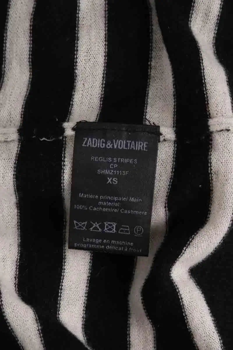 T-shirt Zadig & Voltaire Noir en Cachemire