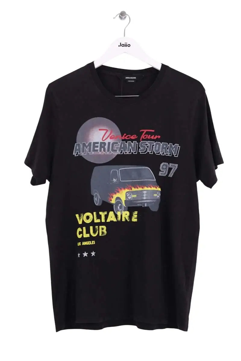 T-shirt Zadig & Voltaire Noir en Coton, taille M - Seconde Main