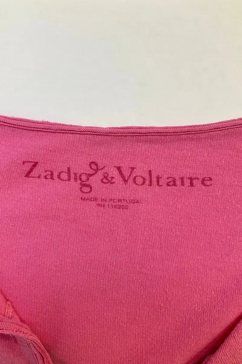 T-shirt Zadig & Voltaire Rose en Coton
