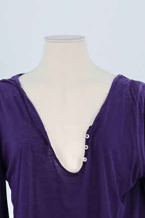 T-shirt Zadig & Voltaire Violet en Laine