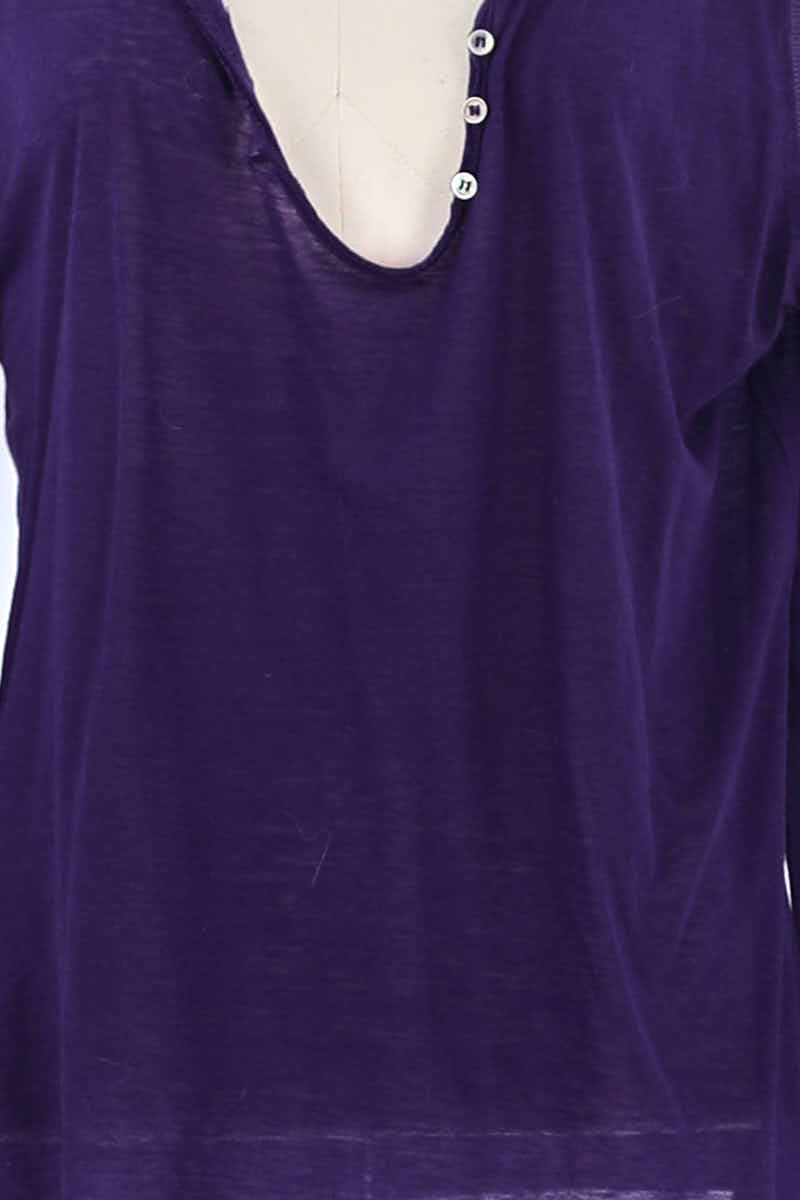 T-shirt Zadig & Voltaire Violet en Laine