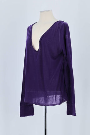 T-shirt Zadig & Voltaire Violet en Laine
