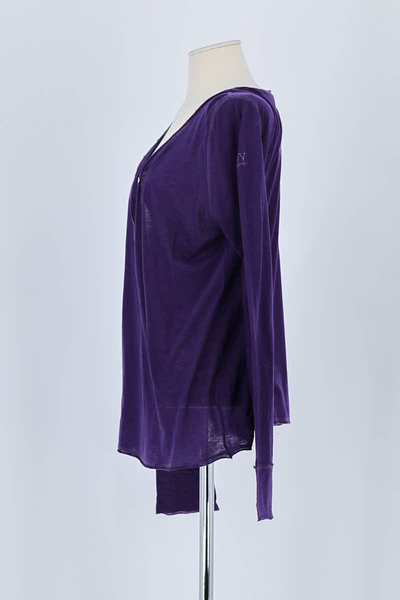 T-shirt Zadig & Voltaire Violet en Laine