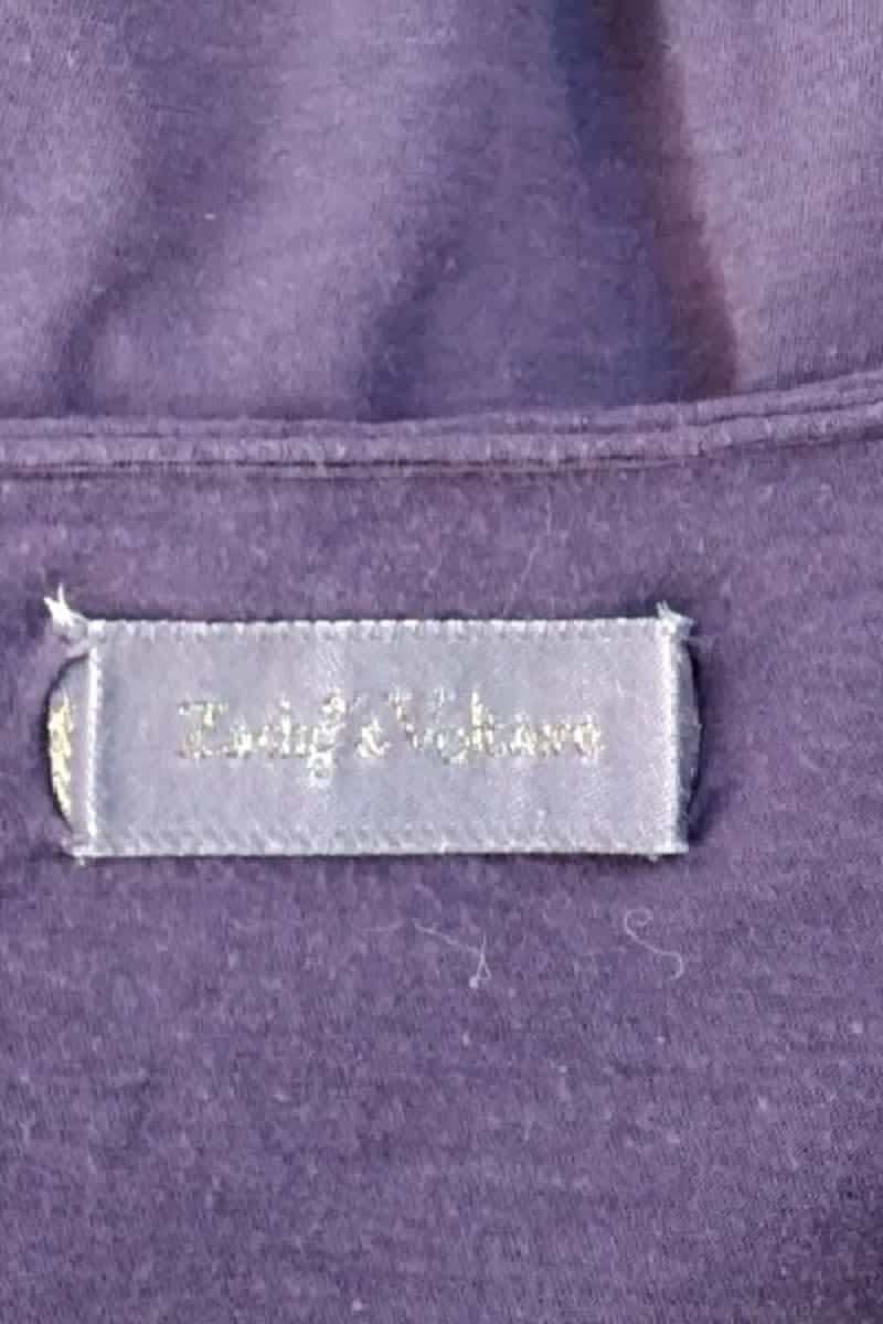 T-shirt Zadig & Voltaire Violet en Laine