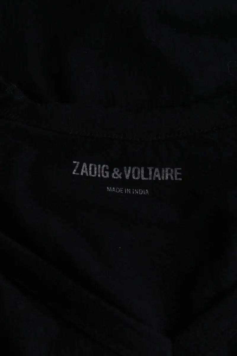 T-shirt Zadig & Voltaire Wassa burn Noir en Synthétique