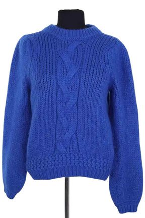 Pull Sézane Bleu en Laine, taille S - Seconde Main