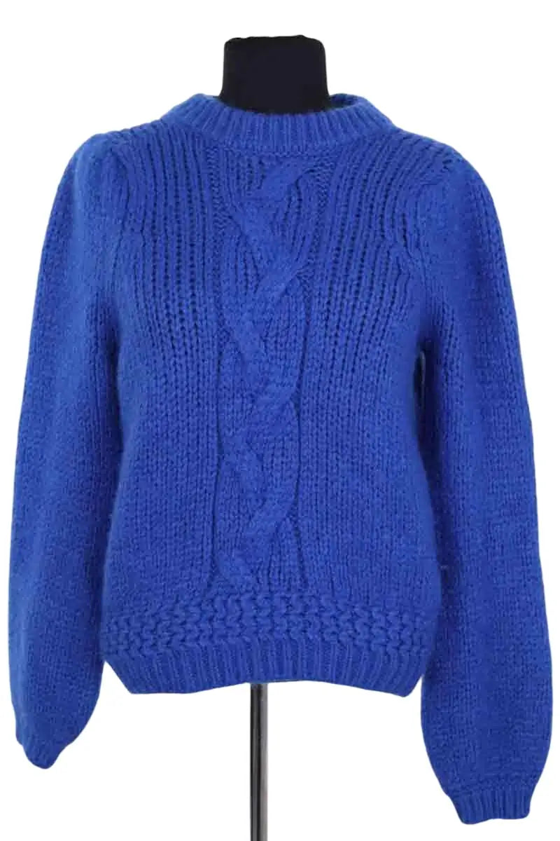 Pull Sézane Bleu en Laine, taille S - Seconde Main
