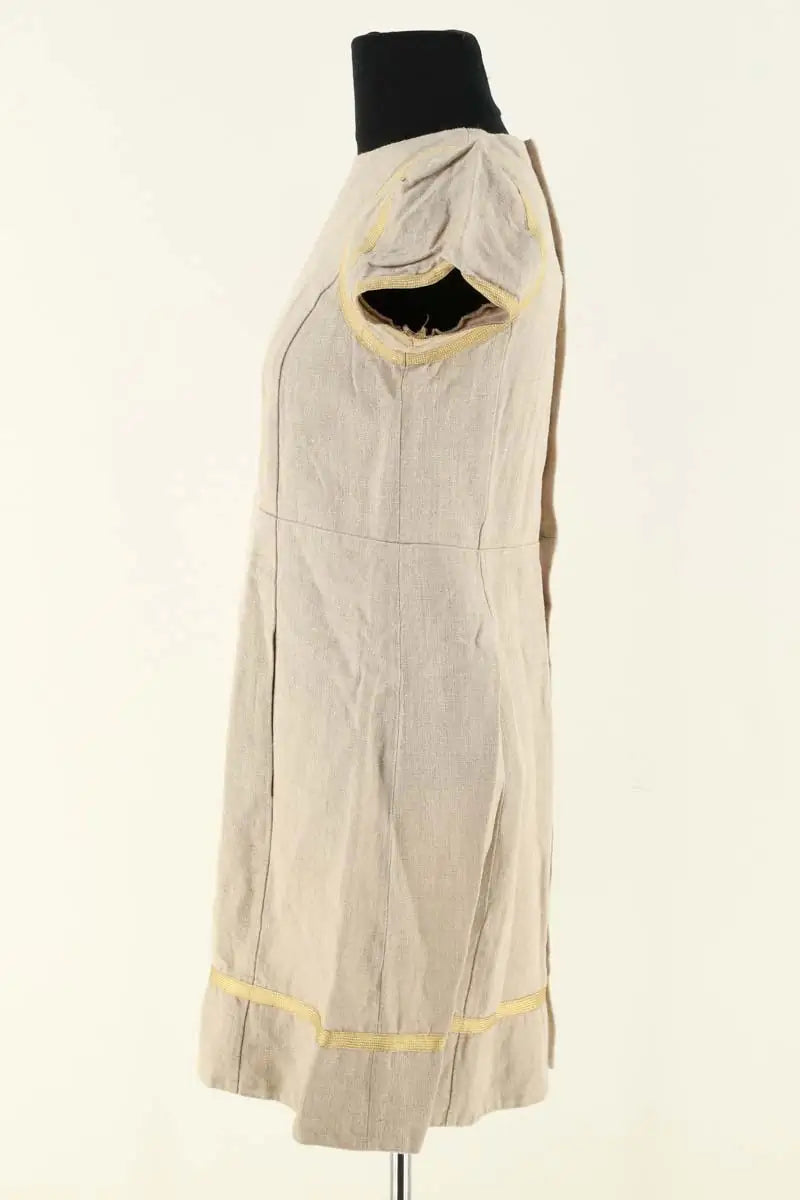 Robe Sonia Rykiel Beige en Lin
