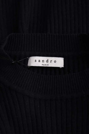 Top Sandro Marine en Coton
