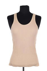 Top sans manche Sandro Beige en Viscose, taille S - Seconde Main