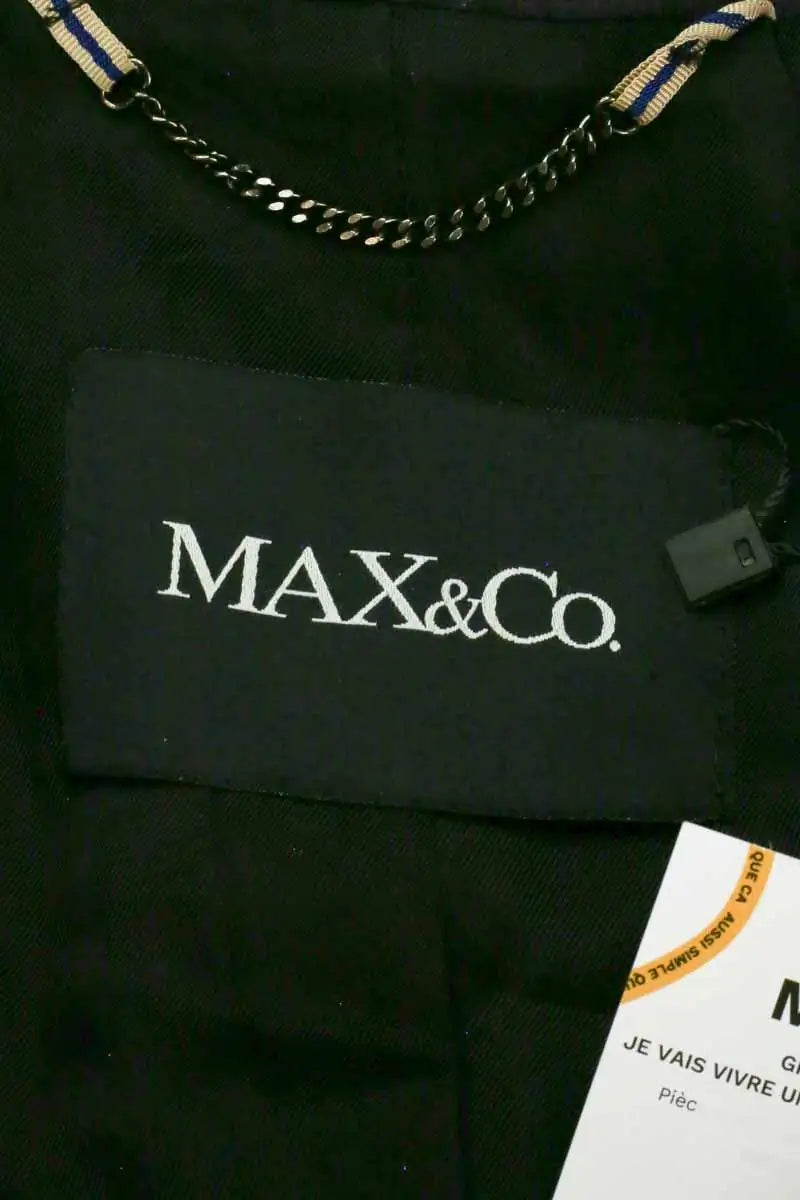 Peacoat Max & Co Anthracite en Laine