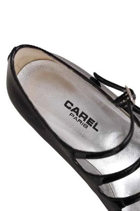 Talons Carel Noir en Cuir