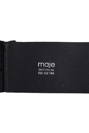 Ceinture Maje Noir en Tissu