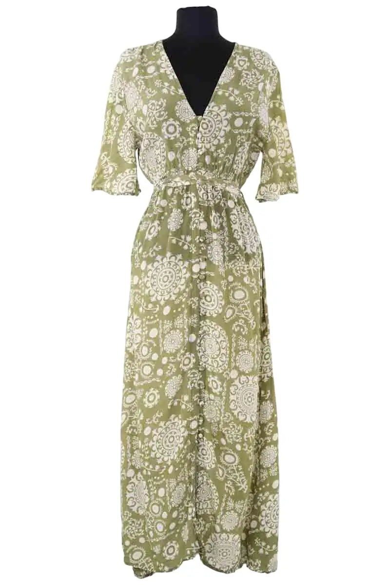 Robe Maison Hotel Vert en Viscose, taille XS - Seconde Main