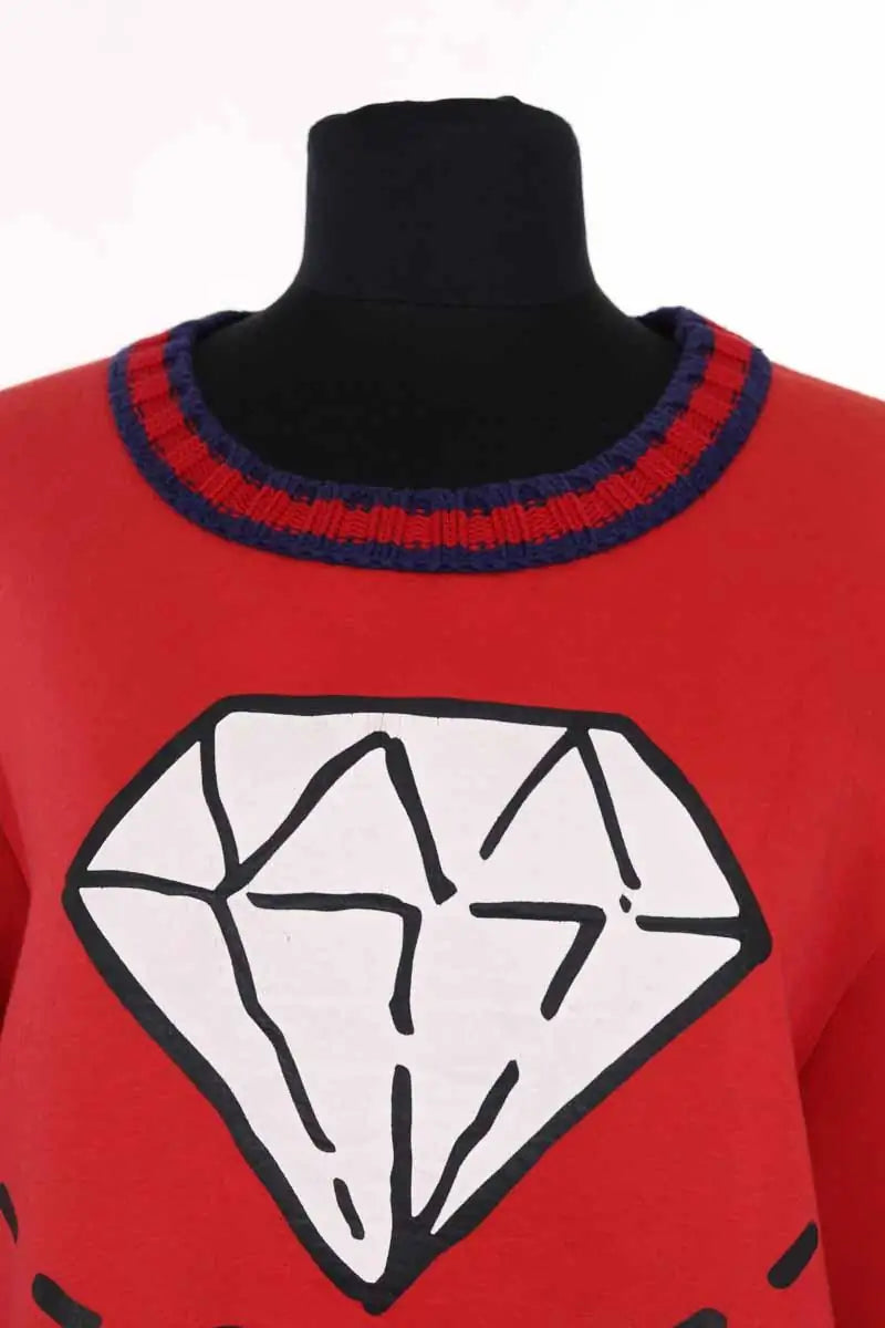 Sweatshirt Gucci Rouge en Coton