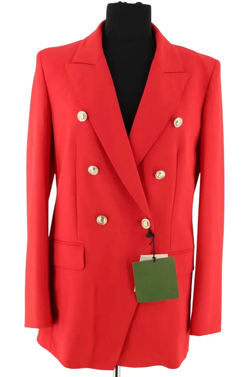 Blazer Marella Rouge en Synthétique, taille M - Seconde Main