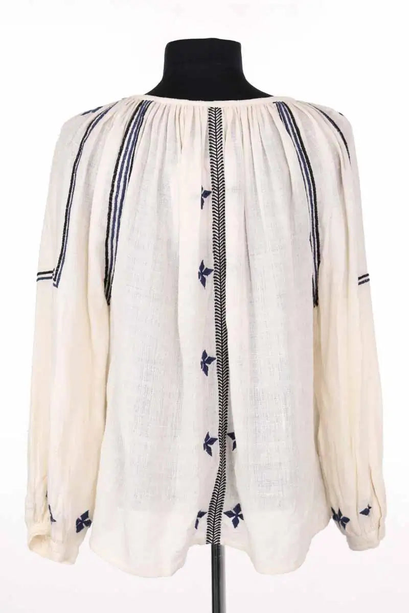 Blouse Soeur Ecru en Soie
