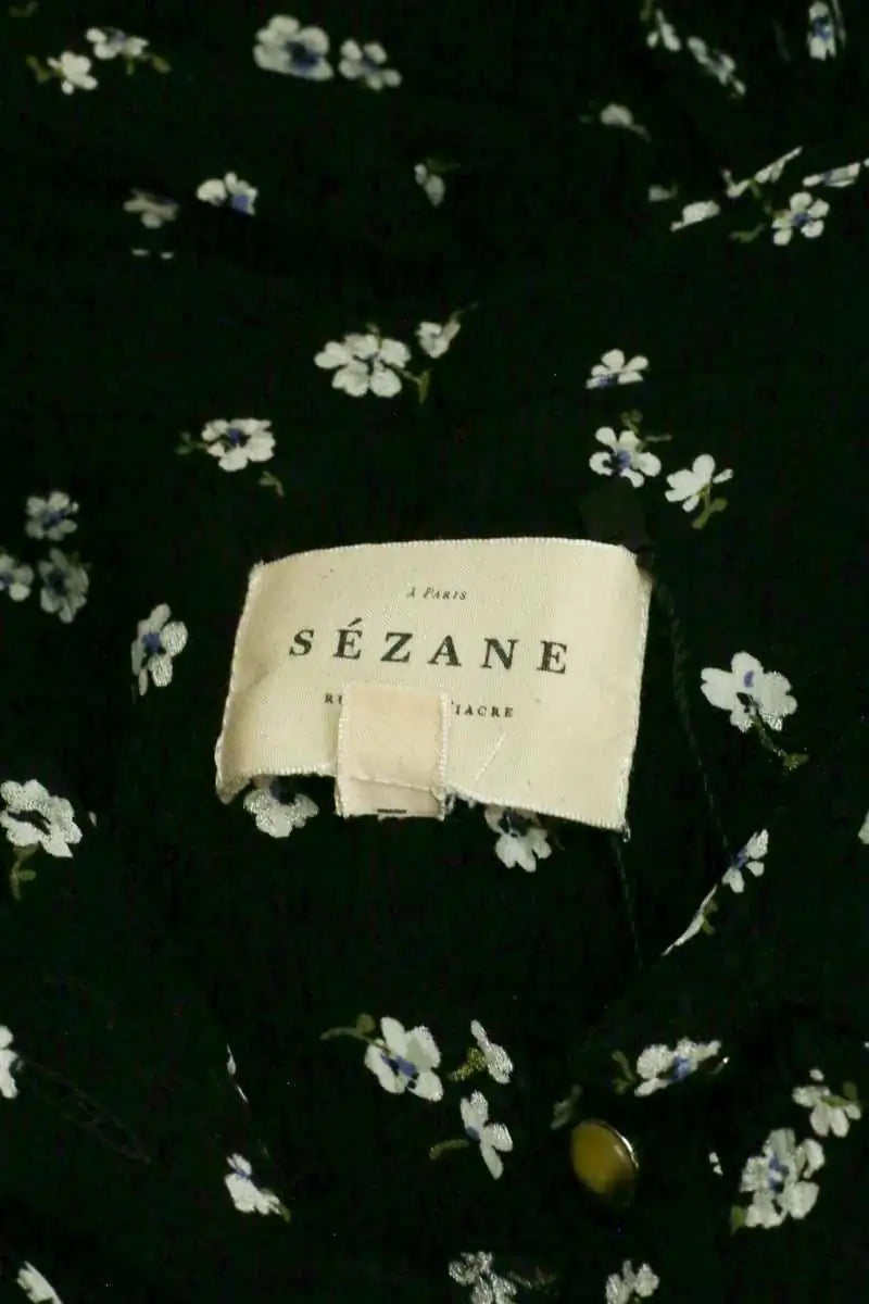 Robe Sézane Noir en Viscose